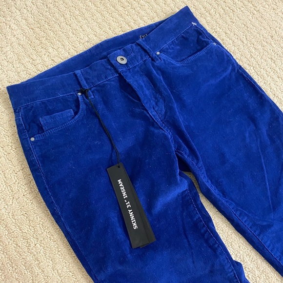 Blank NYC Denim - New with tags Blank NYC blue velvet skinny jeans